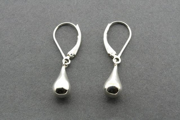 teardrop earring - sterling silver - Makers & Providers