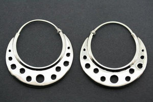 cutout circle hoop earring - Makers & Providers