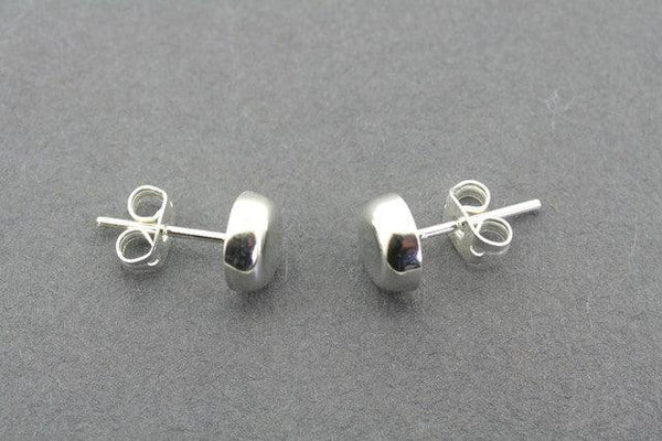 Thick circle stud - sterling silver