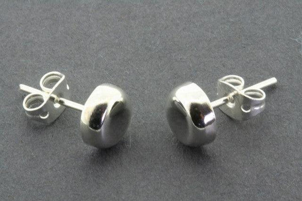 Thick circle stud - sterling silver - Makers & Providers
