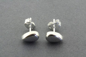 Thick teardrop stud - sterling silver - Makers & Providers