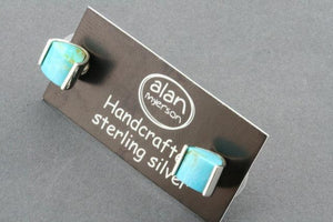 triangle stone earring - turquoise - Makers & Providers