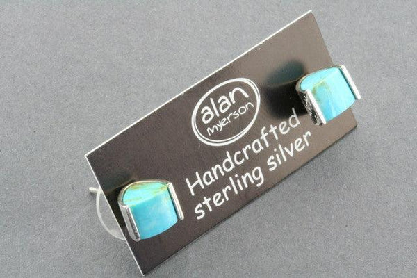 triangle stone earring - turquoise - Makers & Providers