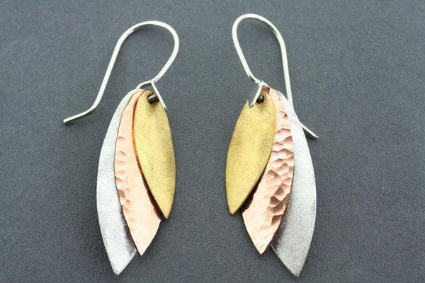 silver/copper/brass seed earring
