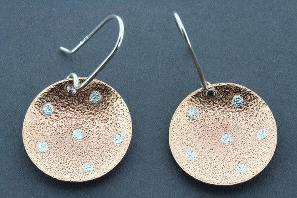 copper & silver orbit earring - Makers & Providers