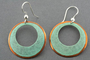 30 mm copper & patina hoops - Makers & Providers