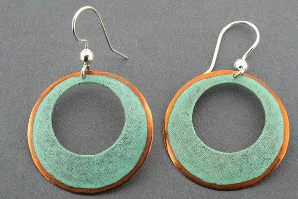 30 mm copper & patina hoops - Makers & Providers