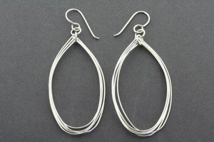 5 teardrop earring - sterling silver - Makers & Providers