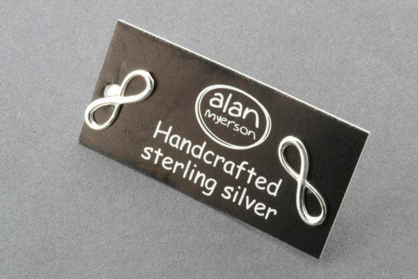 infinity stud - sterling silver - Makers & Providers