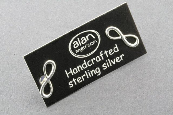 infinity stud - sterling silver - Makers & Providers