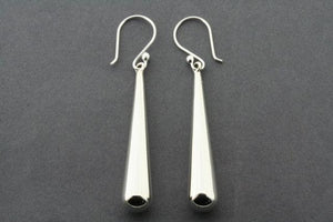Tubular drop earring - sterling silver - Makers & Providers