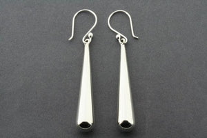 Tubular drop earring - sterling silver - Makers & Providers