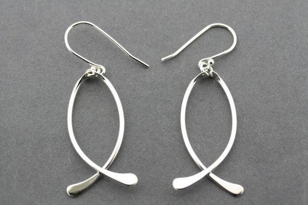 silver pescado earring - sterling silver - Makers & Providers