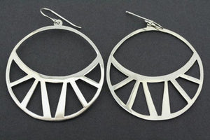 sunset earring - sterling silver - Makers & Providers