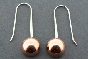 copper mushroom drop earring - Makers & Providers