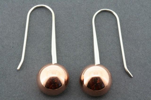 copper mushroom drop earring - Makers & Providers