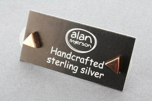 copper triangle stud - Makers & Providers