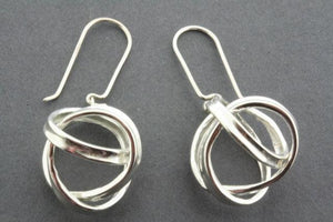 flat knot drop earring - Makers & Providers