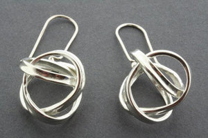 flat knot drop earring - Makers & Providers