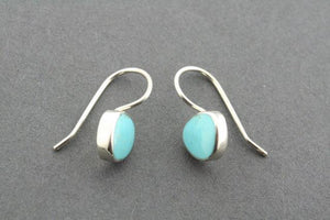 turquoise trillian hook earring - sterling silver - Makers & Providers