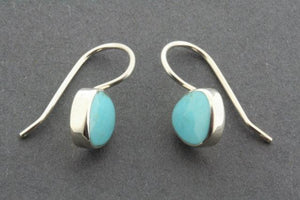 turquoise trillian hook earring - sterling silver - Makers & Providers