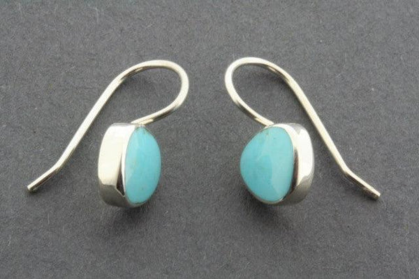 turquoise trillian hook earring - sterling silver - Makers & Providers