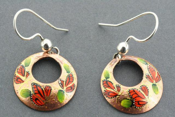painted copper hoops - small cutout - Makers & Providers