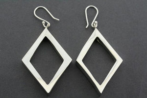 4d diamond earring - sterling silver - Makers & Providers