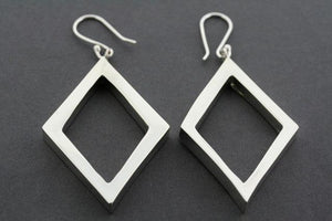 4d diamond earring - sterling silver - Makers & Providers