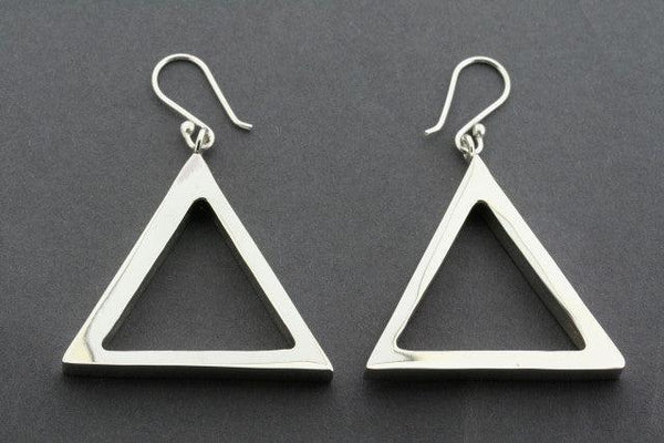 4d triangle earring