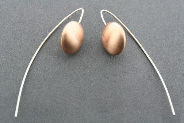 smartie drop earring - copper - matte - Makers & Providers