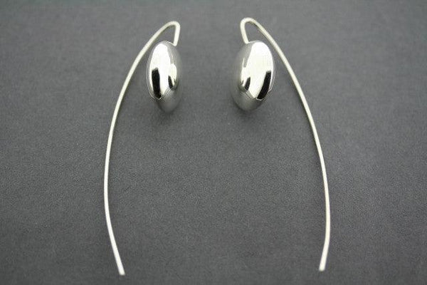 Smartie drop earring - sterling silver