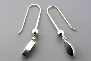 onyx teardrop long earring - Makers & Providers