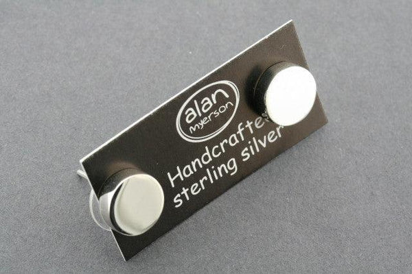 10mm Sterling Silver Disc Stud Earrings - Makers & Providers