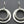Load image into Gallery viewer, 2 Loop Textured Earring - sterling silver
