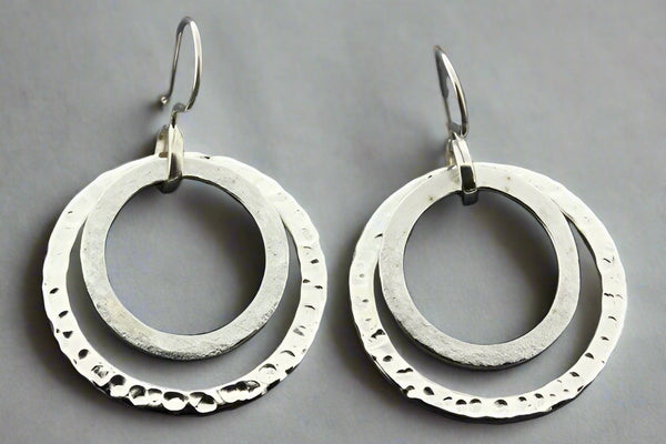 2 Loop Textured Earring - Makers & Providers