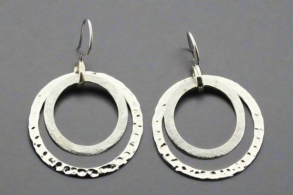 2 Loop Textured Earring - Makers & Providers