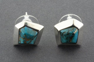 turquoise with bronze star stud - Makers & Providers