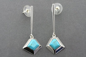 turquoise star drop stud - Makers & Providers