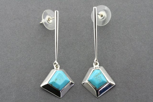 turquoise star drop stud - Makers & Providers