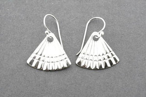 fan shell earrings - sterling silver - Makers & Providers