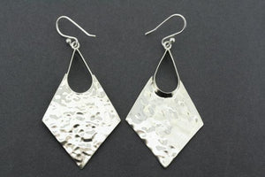 large battered earring - diamond - Makers & Providers