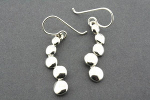 5 Tiered bead angled drop earring - Makers & Providers