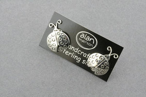 Lady beetle stud - sterling silver - Makers & Providers