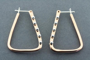 copper with silver balls angle hoop - Makers & Providers