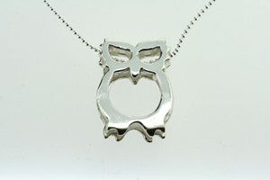 owl pendant on 55cm ball chain - Makers & Providers