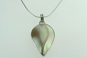 nautilus shell pendant on 2mm x 45cm snake chain - Makers & Providers