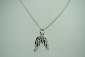 wing pendant - large on 55cm link chain - Makers & Providers