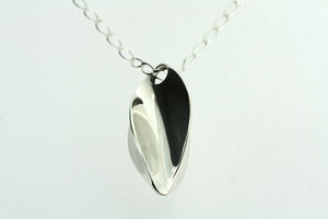 silver seed pendant on 1 x 0 link chain 70cm - Makers & Providers