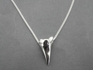 silver shark tooth pendant on 80 cm link chain - Makers & Providers